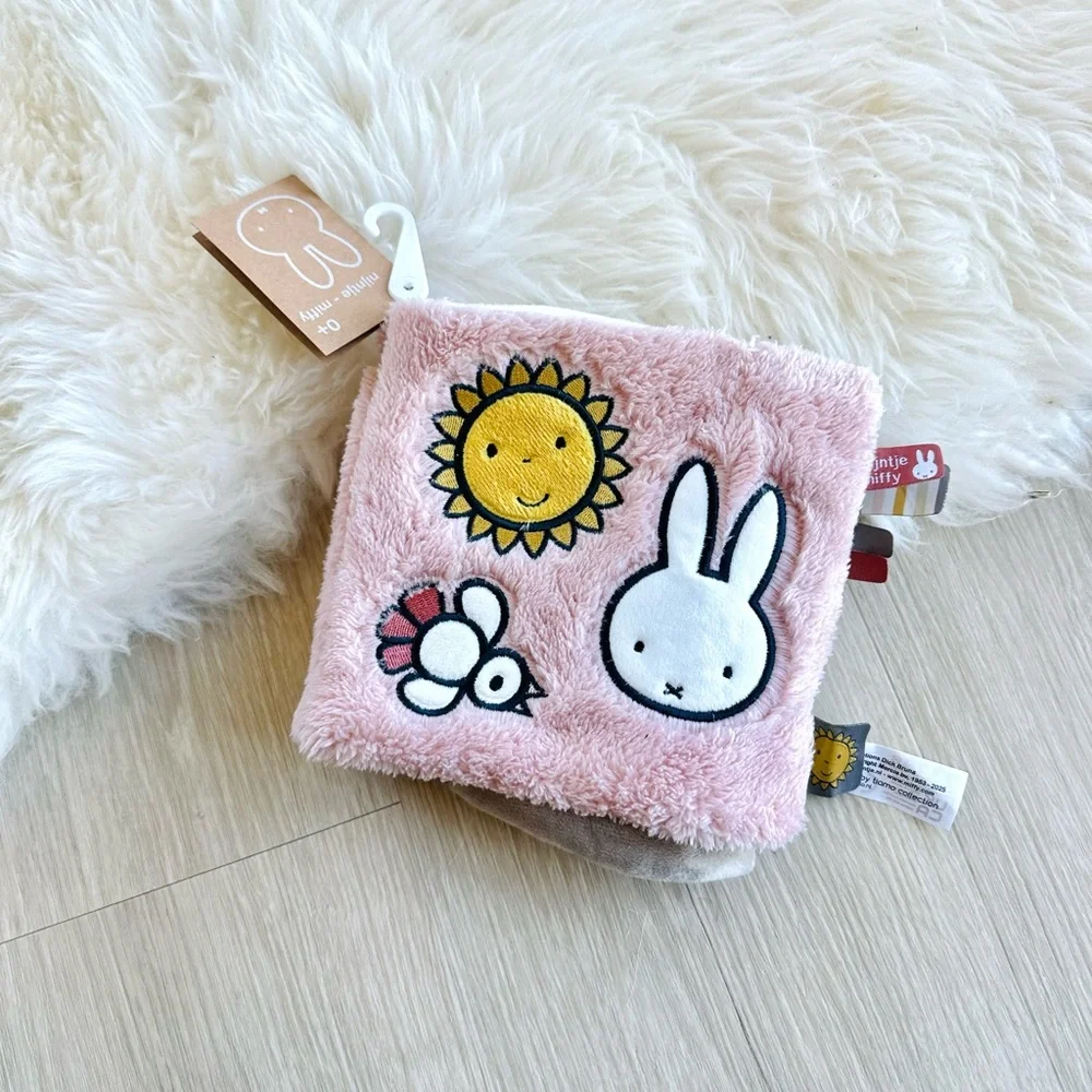 Miffy Pink Plush Sensory Soft Book - Japan Limited
